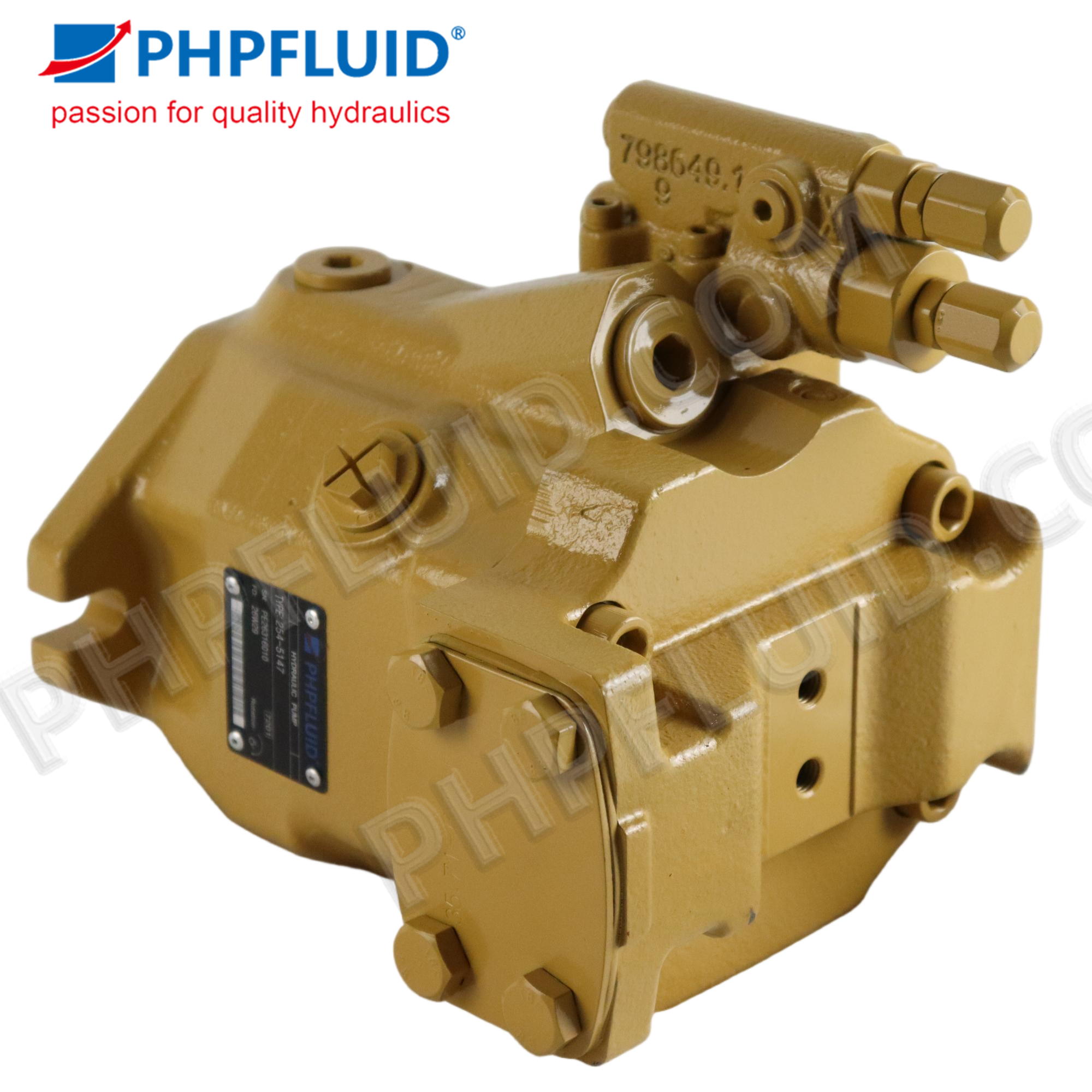 Bomba de pistón hidráulica CAT 254-5147,10R-7698, compatible con cargador de ruedas Caterpillar 966H 972H